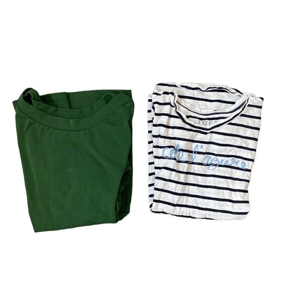 Loft Bundle Two Shirt Short Sleeve SZ XS - Picture 2 of 4